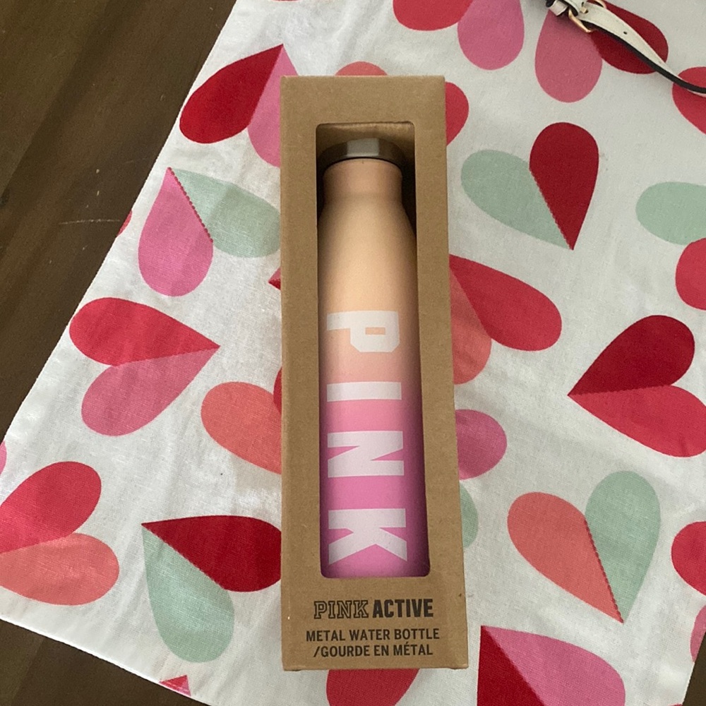 Pink Metal Water Bottle